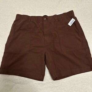 Old Navy Men's Flat Front Shorts in Deep Brown